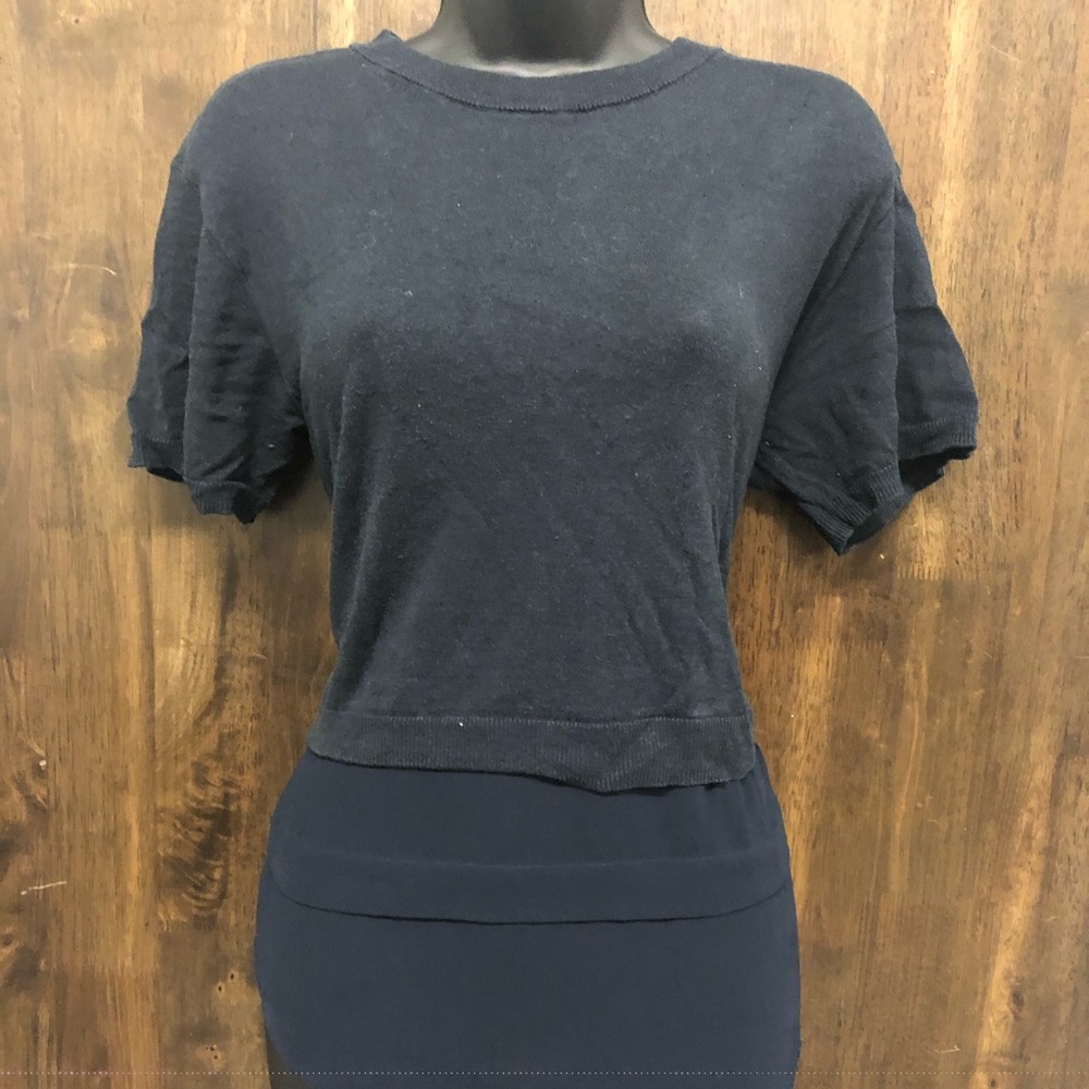 Michael Kors mixed media top